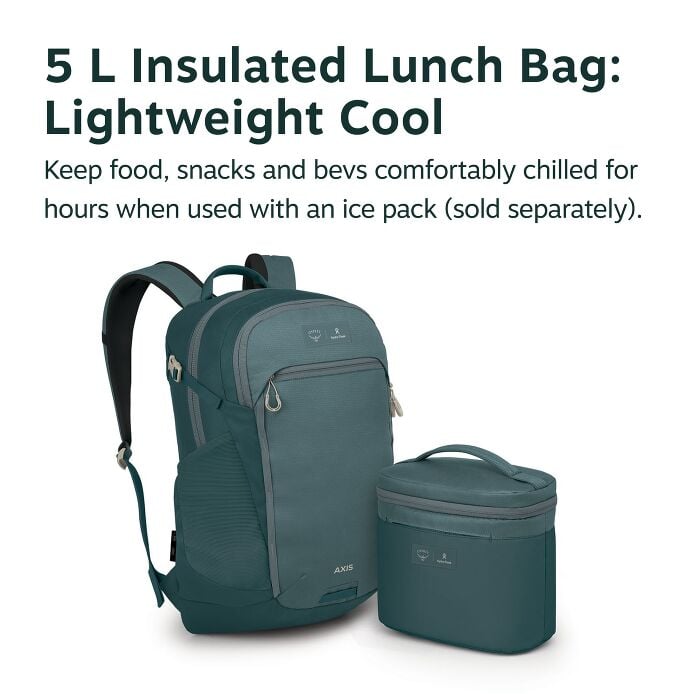 Osprey Axis x Hydro Flask Backpack and Insulated Lunch Bag Bundle - US 7303
